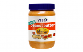 Veeba Peanut Butter Crunchy   Plastic Jar  1 kilogram